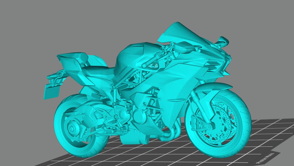 川崎摩托车Ninja H23D打印模型