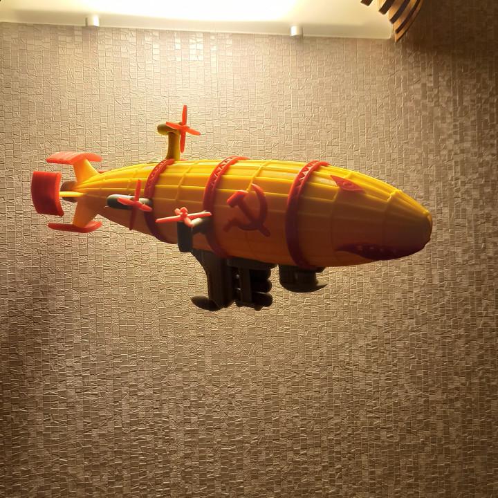 红色警戒-飞艇3D打印模型