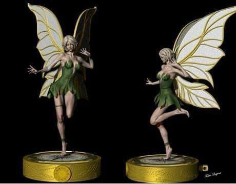蝴蝶精灵3D打印模型