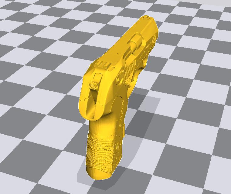 伯莱塔PX4手枪3D打印模型