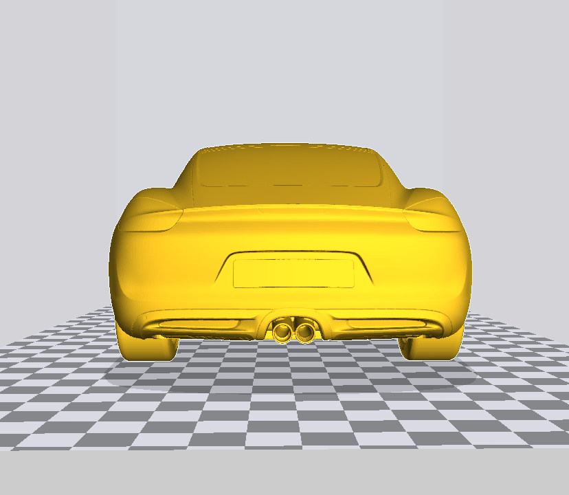 保时捷跑车3D打印模型
