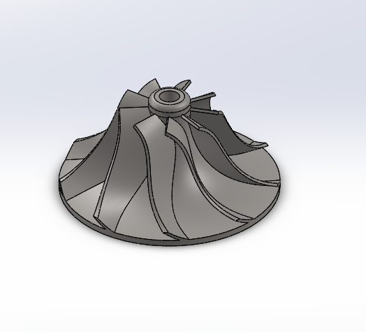 涡轮叶片3D打印模型