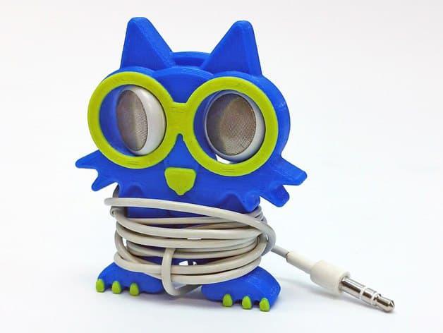猫头鹰 耳机收纳器3D打印模型