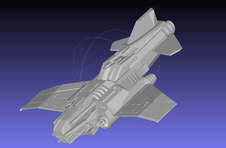 雷电飞行器3D打印模型