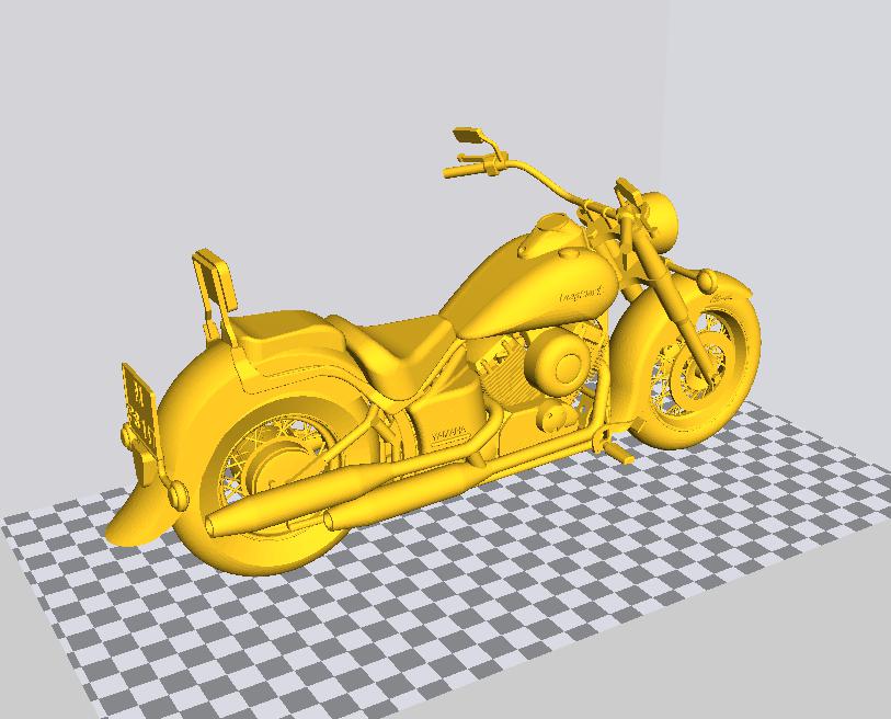太子摩托车3D打印模型
