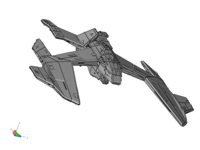 宇宙飞船三型3D打印模型