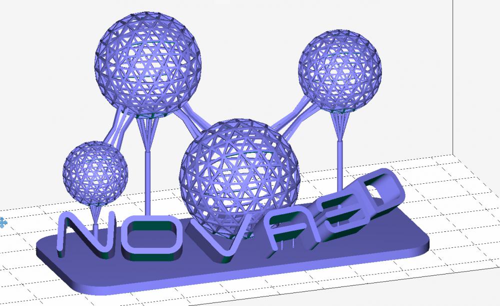 Nova3D logo3D打印模型