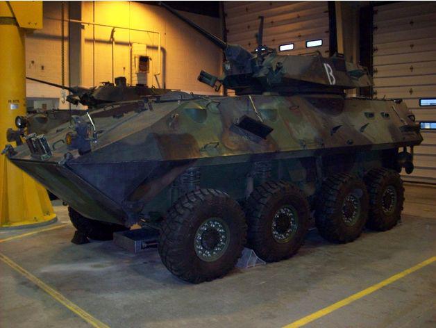LAV-25轮式装甲车3D打印模型