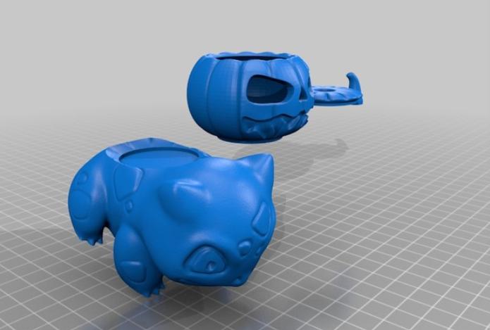 妙蛙种子南瓜灯3D打印模型