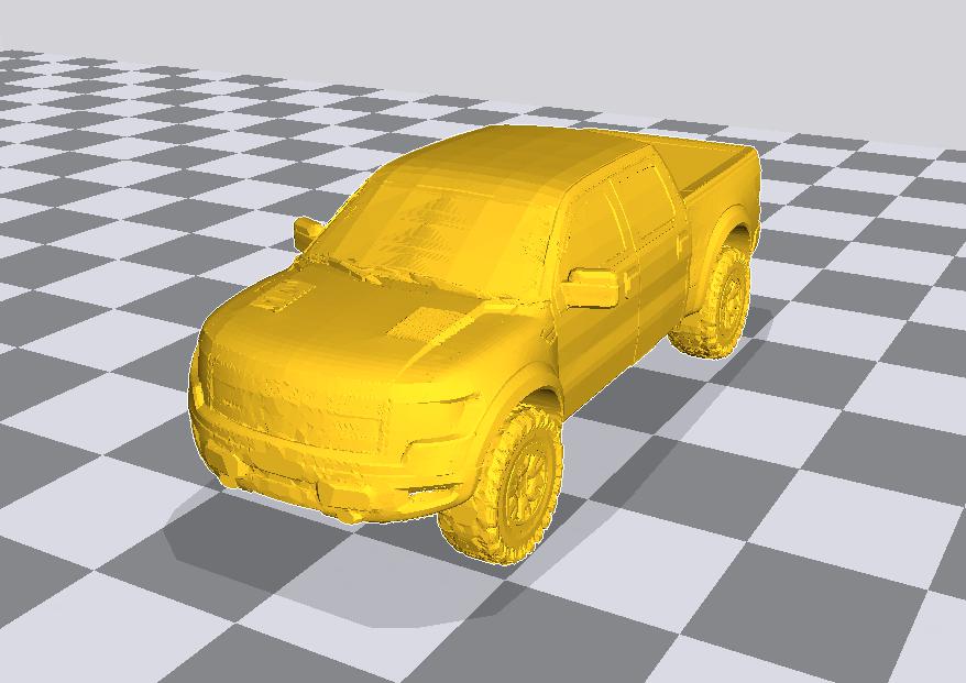 福特猛禽350皮卡车3D打印模型