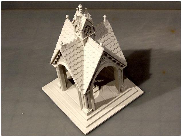带有鸽棚的维多利亚式凉亭3D打印模型