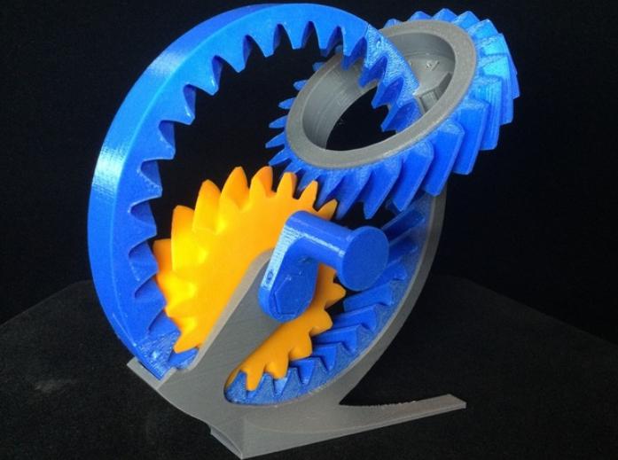 斜齿轮动力学物体3D打印模型