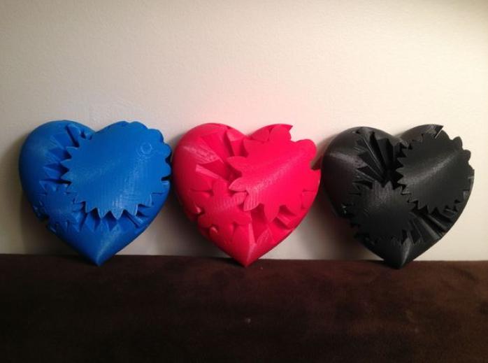 3D打印机械心脏齿轮3D打印模型