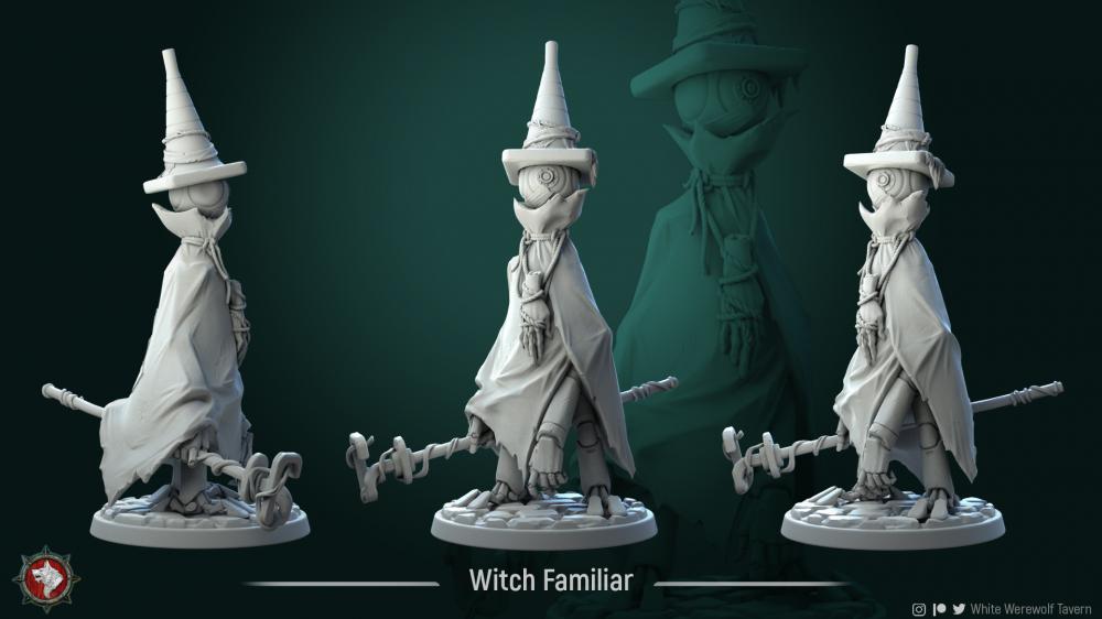 女巫魔宠3D打印模型