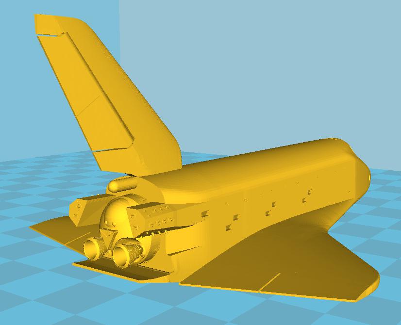 暴风雪号航天飞机3D打印模型