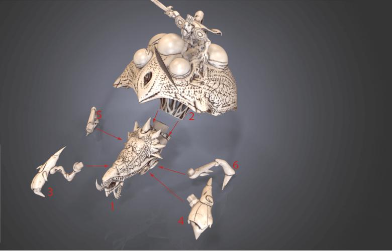 星际争霸2虫族虫群宿主-泽拉图stl文件3D打印模型