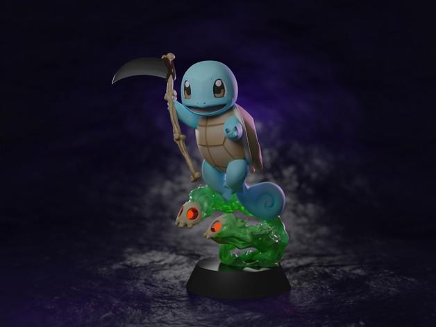杰尼龟和夜骷髅3D打印模型