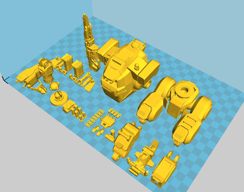 泰坦陨落 BT7274 T站简易拼装可动版3D打印模型