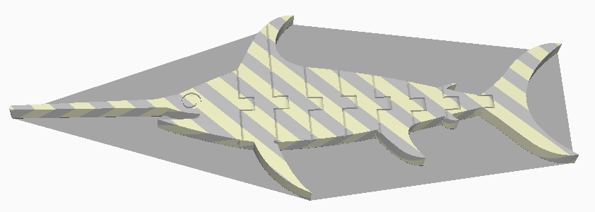 会动的箭鱼3D打印模型