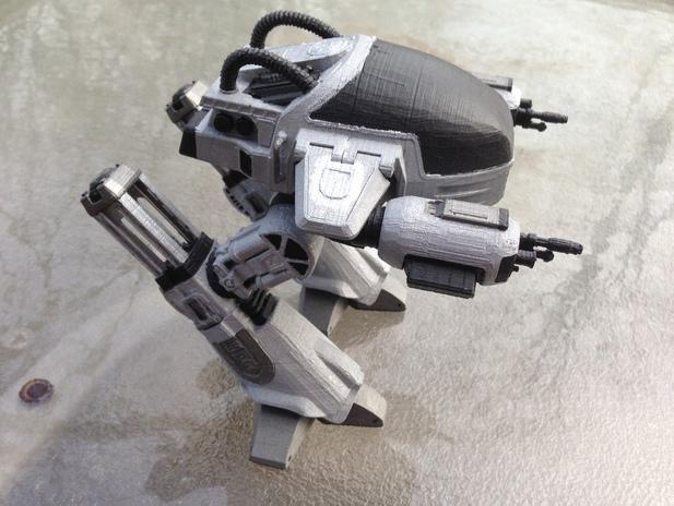 机械战警中的机器人ED-2093D打印模型