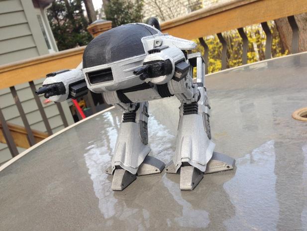 机械战警中的机器人ED-2093D打印模型