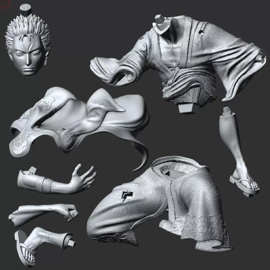海贼王 索隆 武士版3D打印模型