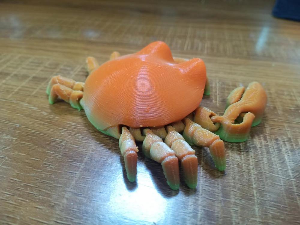 可动螃蟹3D打印模型