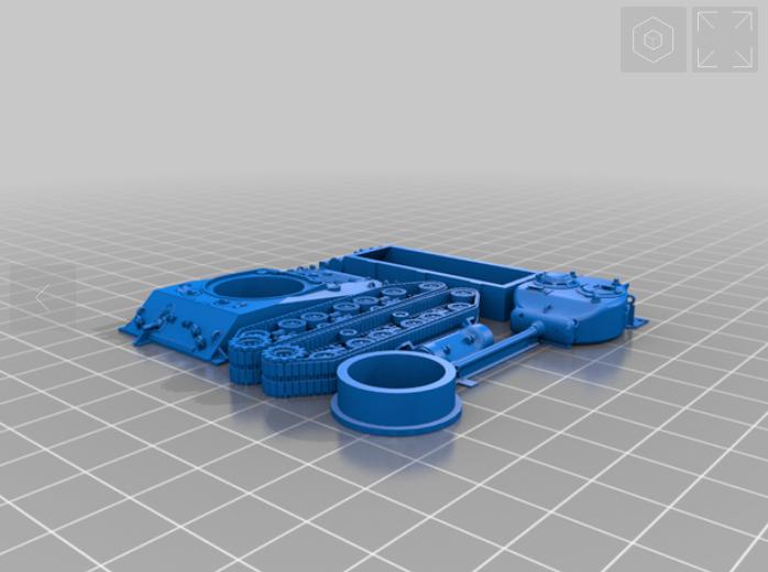 美国谢尔曼坦克3D打印模型