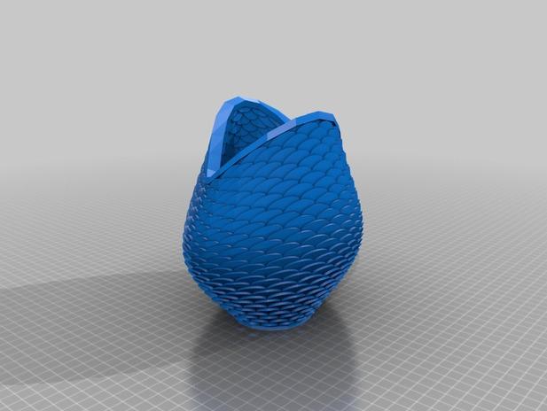 美人鱼花瓶3D打印模型
