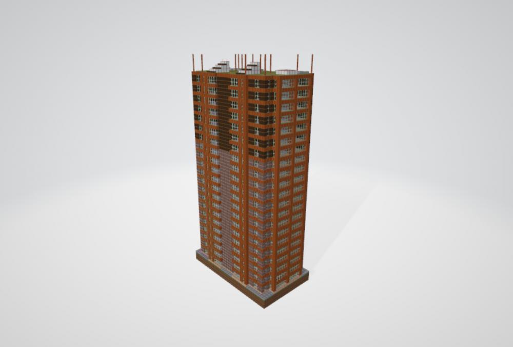 我的世界现代城市建筑33D打印模型