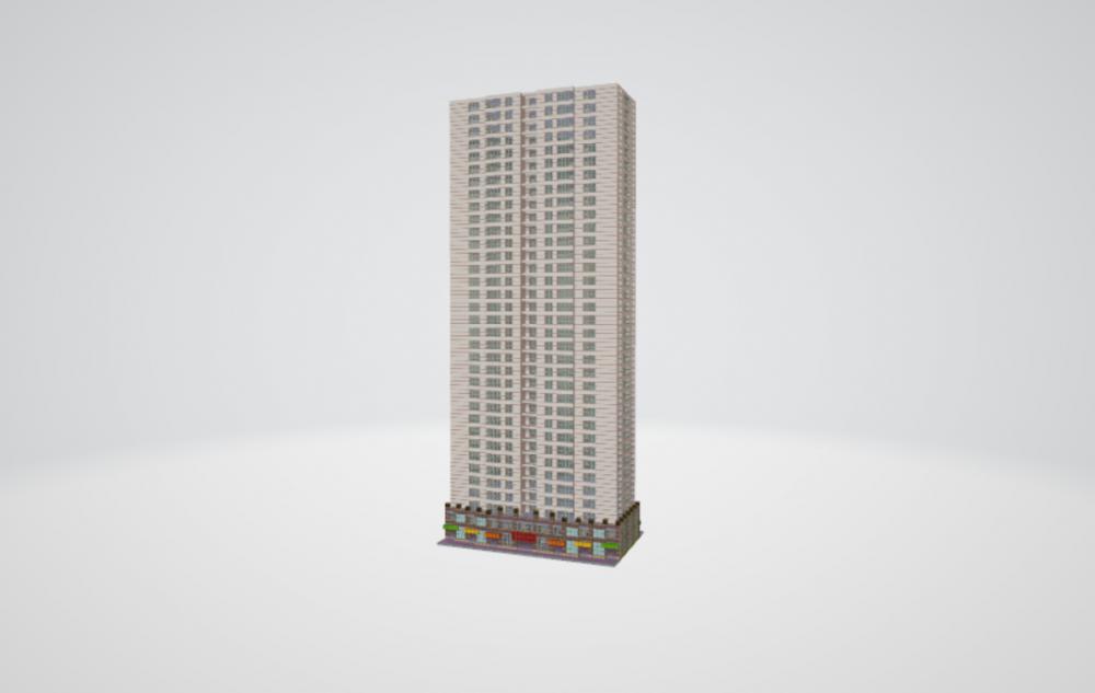 我的世界现代城市建筑43D打印模型