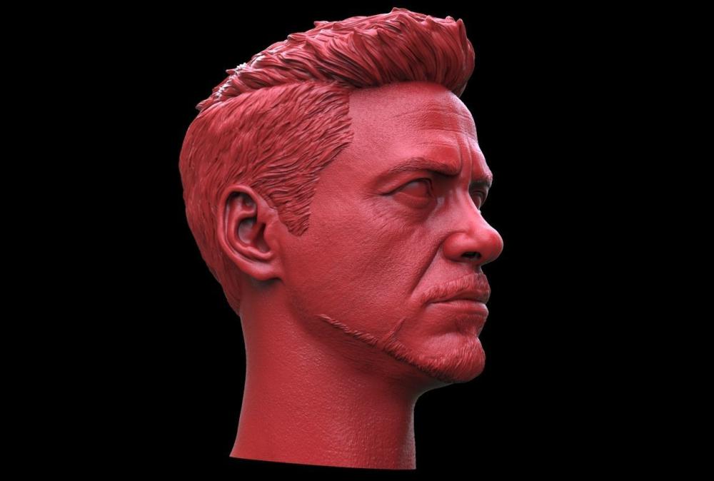 钢铁侠 托尼 高精 头雕 圆雕 3D打印模型