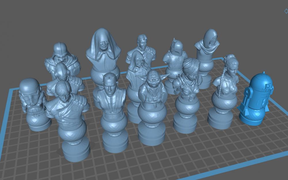 星球大战国际象棋3D打印模型