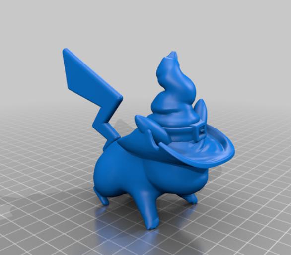 巫师皮卡丘3D打印模型