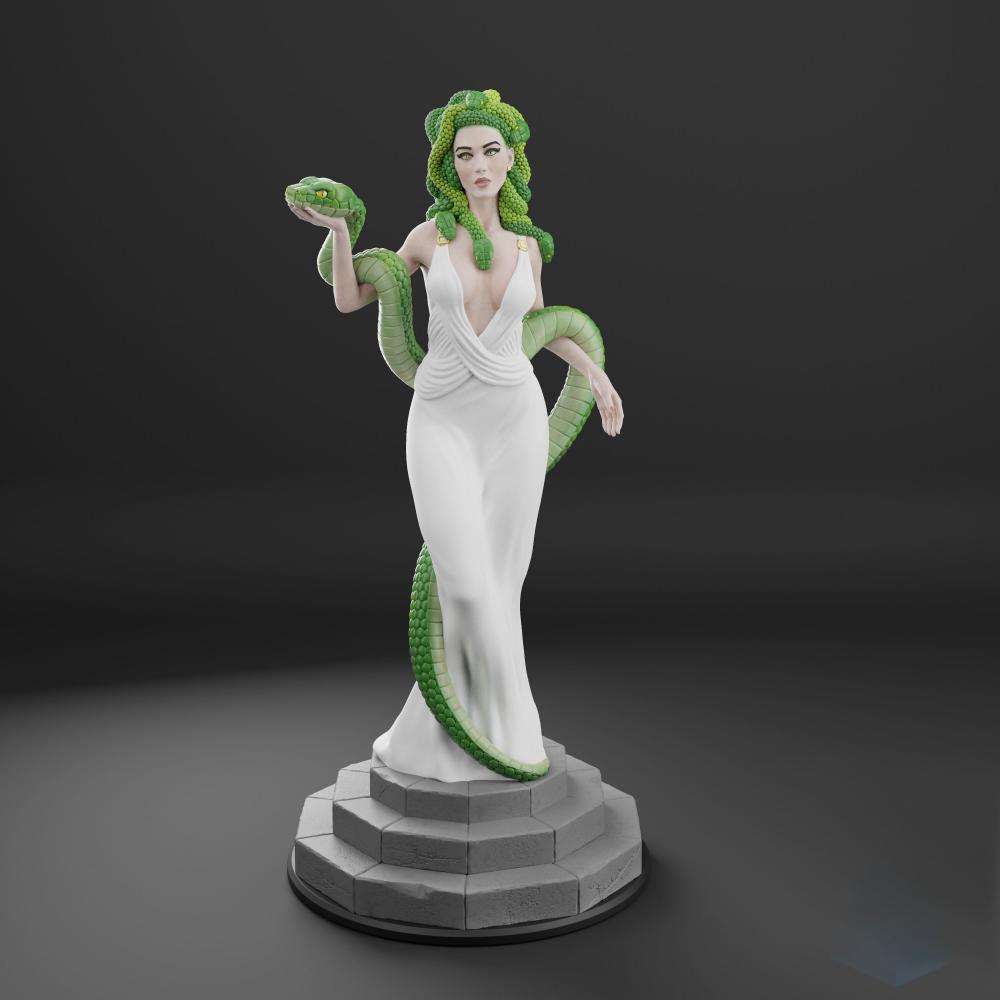 蛇女美杜莎3D打印模型
