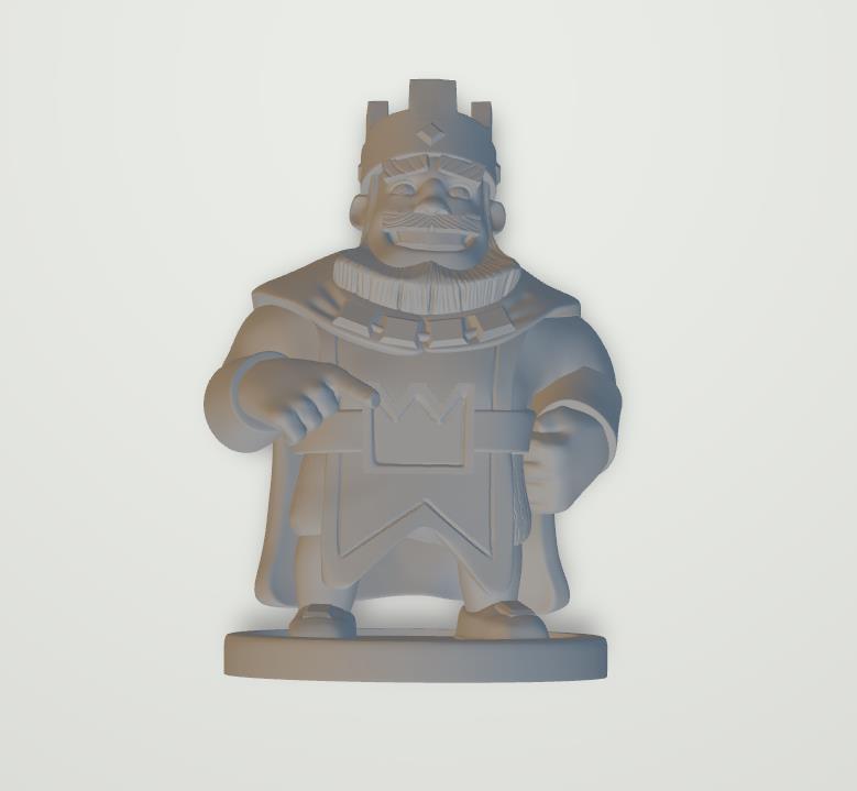 皇室战争——蓝国王3D打印模型