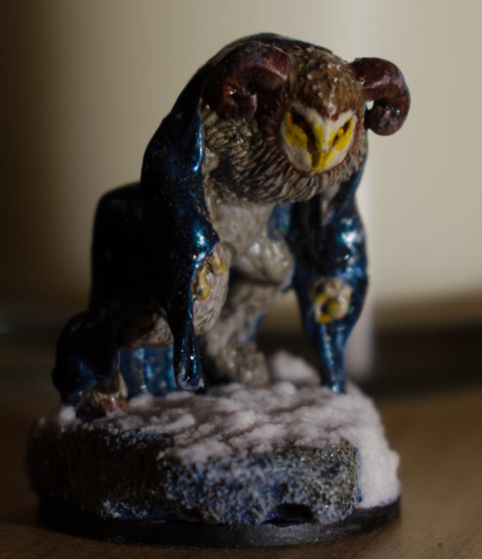 末日变异猫头鹰怪物3D打印模型