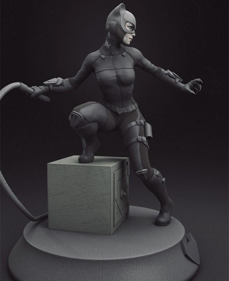 漫威 DC 猫女与保险箱3D打印模型