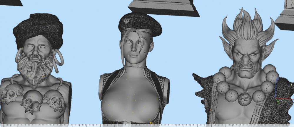 街霸胸像3D打印模型