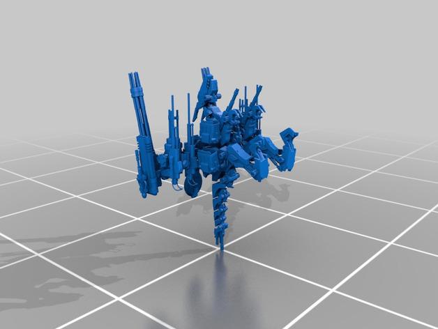 索斯机械兽 重武武装狙击迅龙3D打印模型