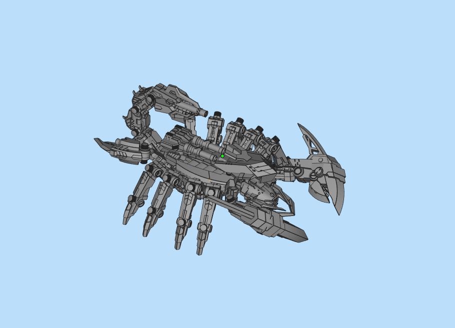 索斯机械兽 死亡毒蝎3D打印模型