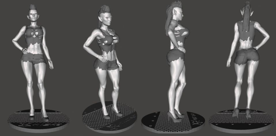 女精灵3D打印模型