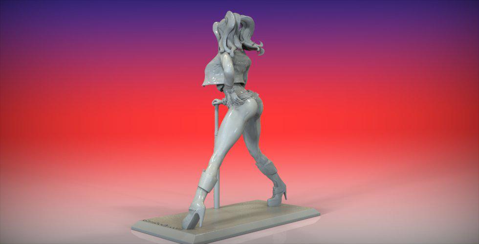 小丑女 棒球棍3D打印模型