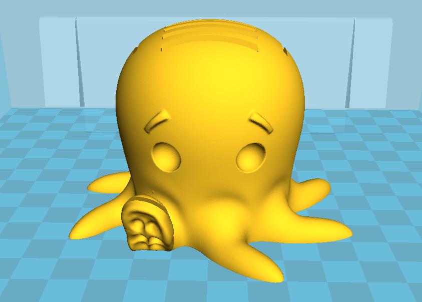 章鱼卡槽3D打印模型