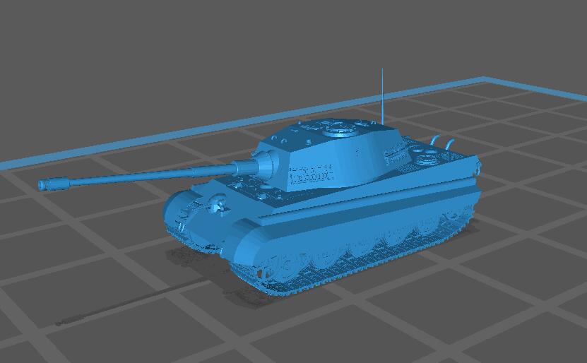 虎王坦克3D打印模型