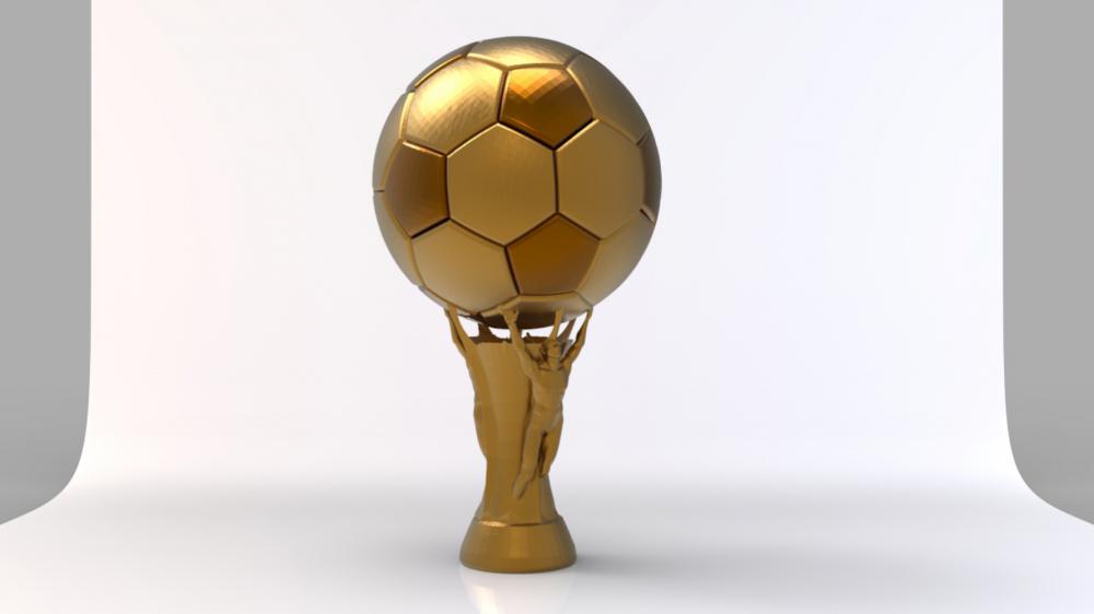 足球杯3D打印模型