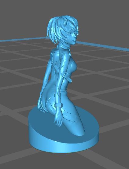 新世纪福音战士EVA绫波丽半身像3D打印模型