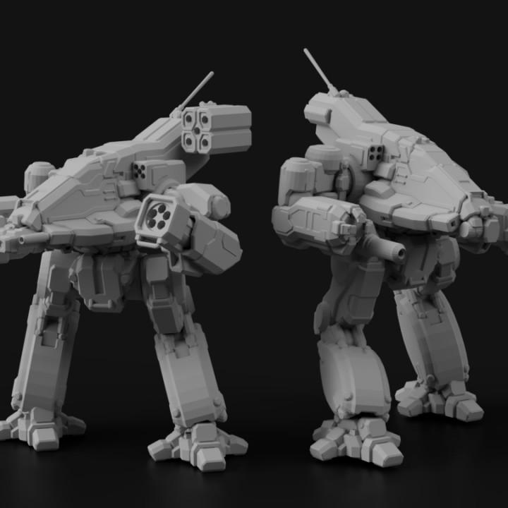 机甲战士 bushwacker 步行机3D打印模型