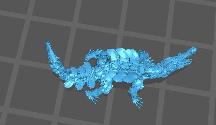 地平线机械鳄鱼3D打印模型