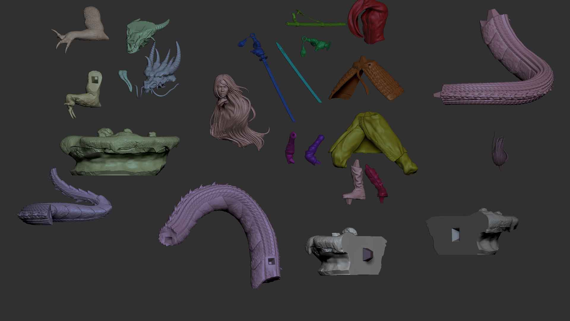 木兰3D打印模型
